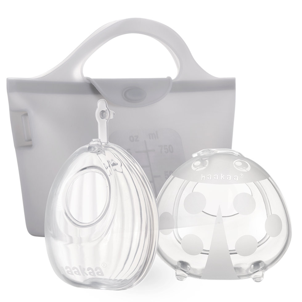 haakaa-pump-collect-sterilise-combo-tragbare-milchpumpe-mit-shell-auffangschale- image 1