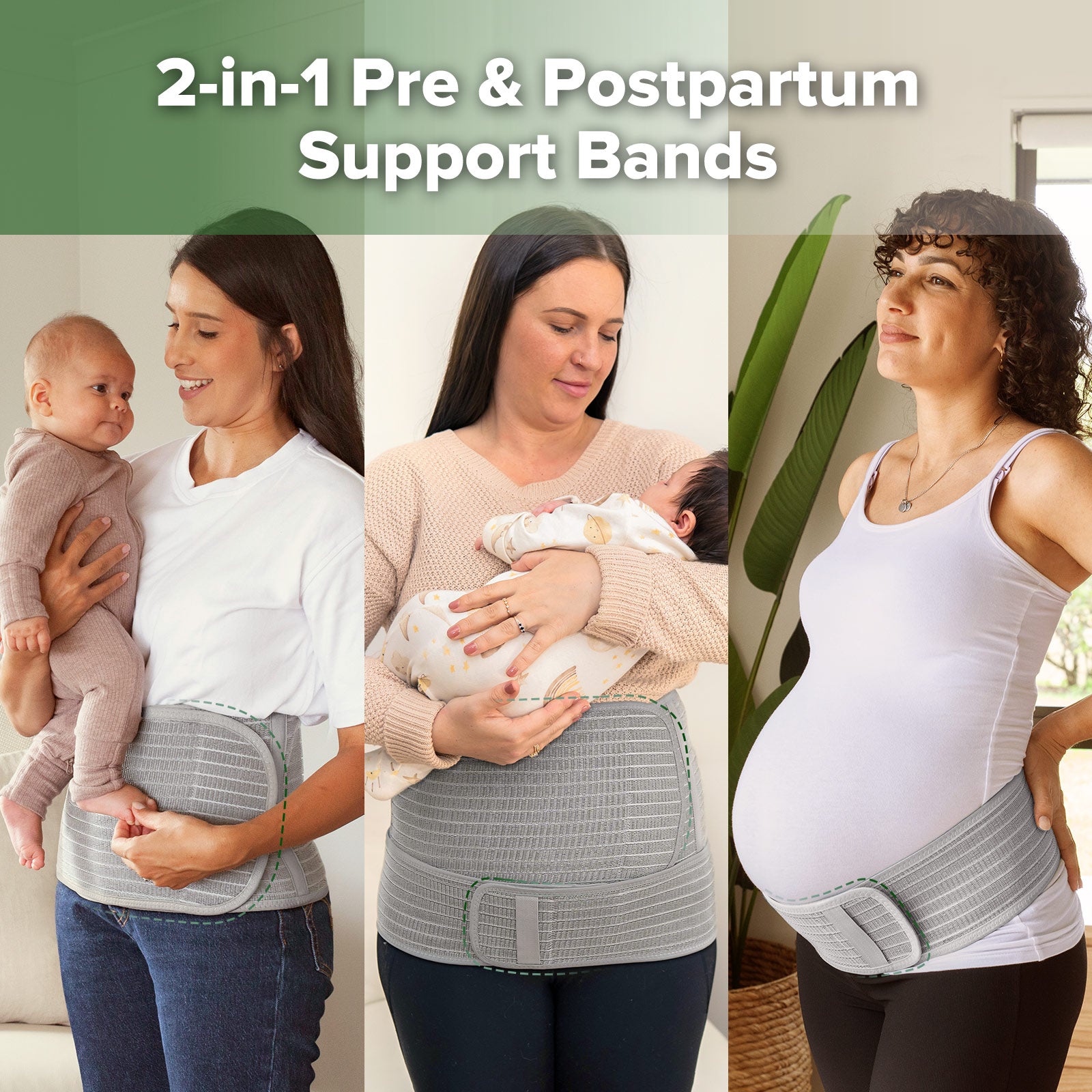 haakaa-pregnancy-postpartum-support-wrap-bauch-und-r-ckenst-tzband-f-r-schwanger image 2