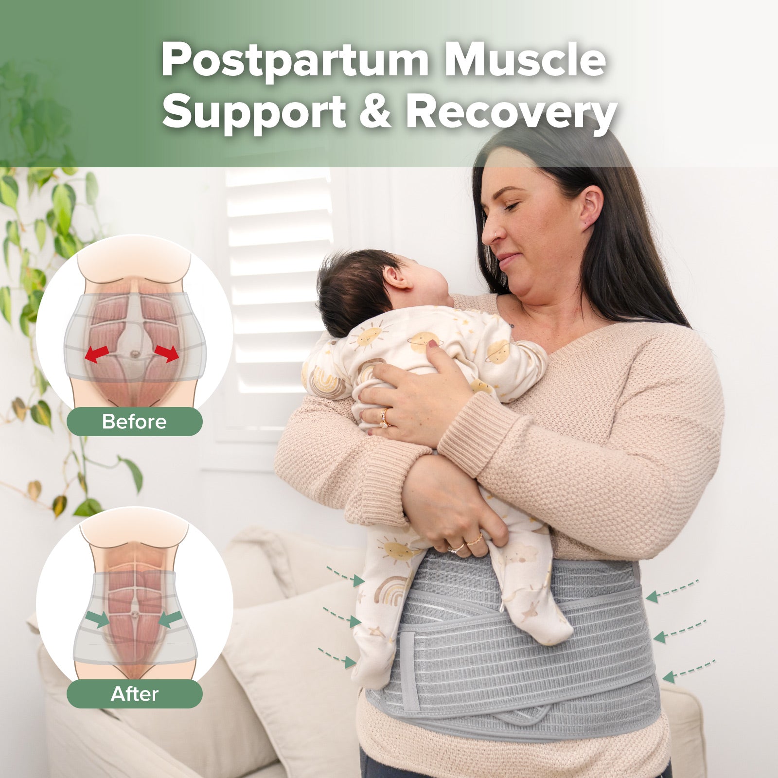 haakaa-pregnancy-postpartum-support-wrap-bauch-und-r-ckenst-tzband-f-r-schwanger image 4