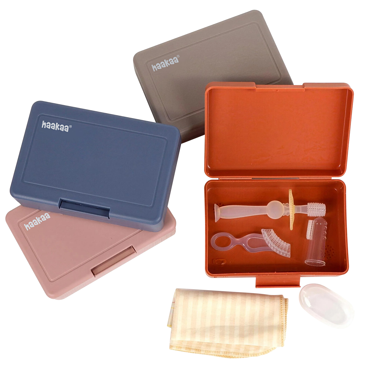 haakaa-kids-oral-care-set-baby-zahnpflegeset-mit-3-stufen-zahnb-rsten-fingerzahn image 1