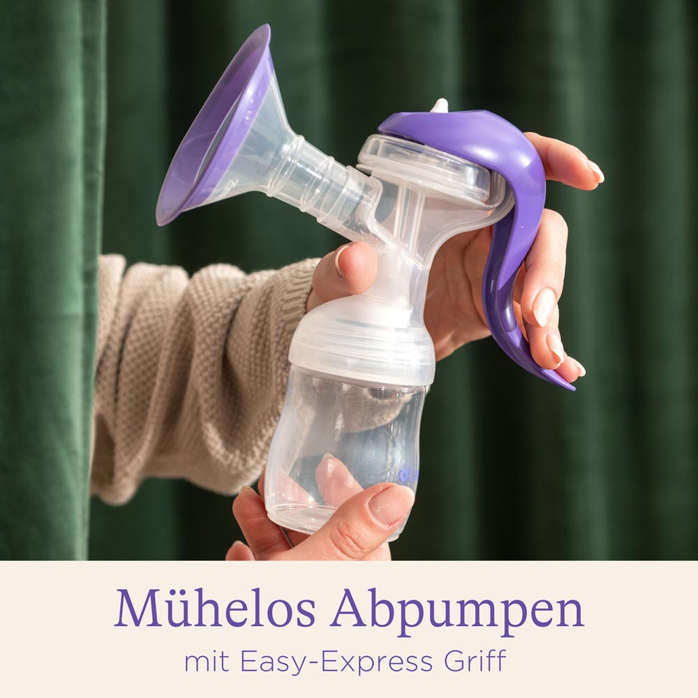 lansinoh-handmilchpumpe-manuelle-einzel-milchpumpe-mit-flexibler-silikon-brustha image 4