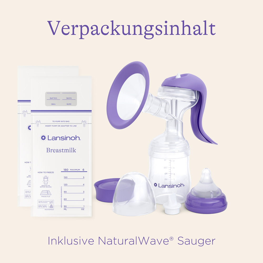 lansinoh-handmilchpumpe-manuelle-einzel-milchpumpe-mit-flexibler-silikon-brustha image 7