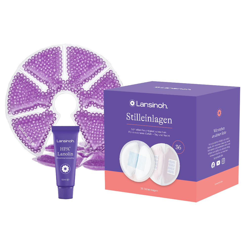 lansinoh-stillset-komplettes-still-starterset-mit-stilleinlagen-und-k-hlkompress image 1