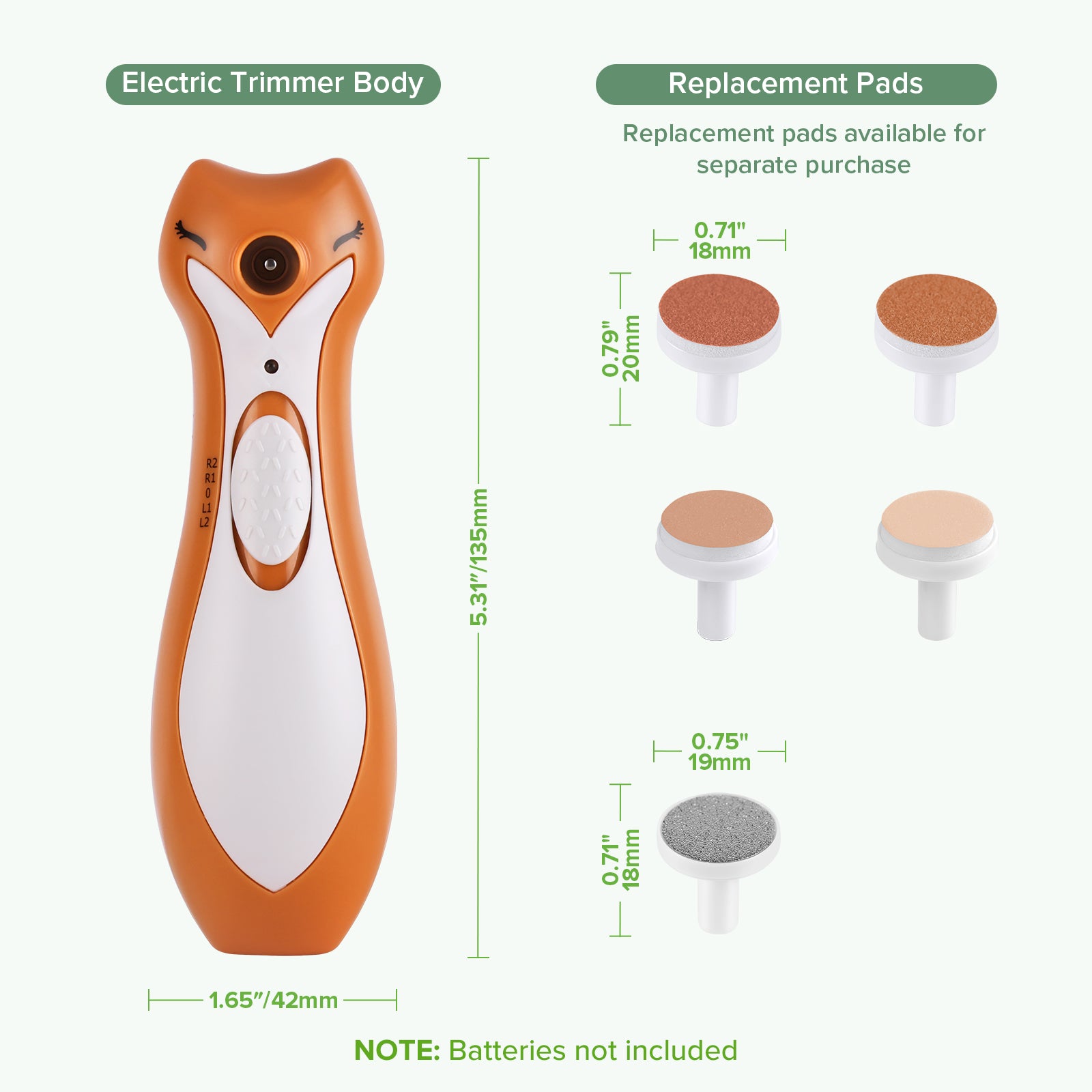 haakaa-clever-fox-nagelpflege-set-elektrischer-baby-nageltrimmer-mit-led-licht-u image 2