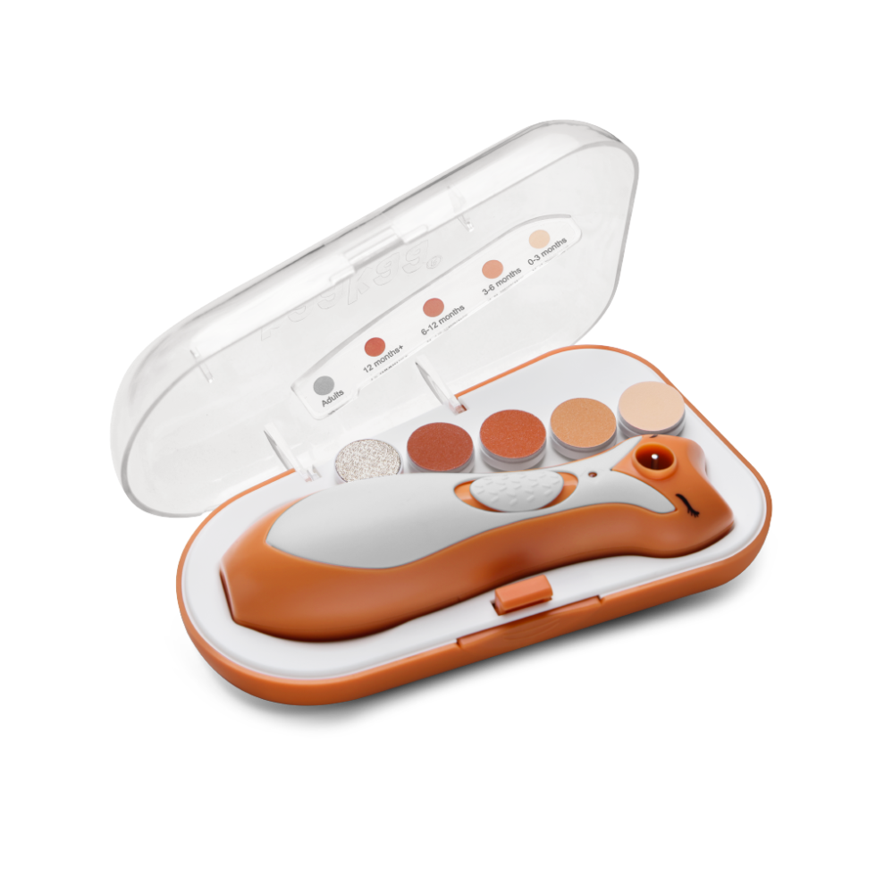 haakaa-clever-fox-nagelpflege-set-elektrischer-baby-nageltrimmer-mit-led-licht-u image 1