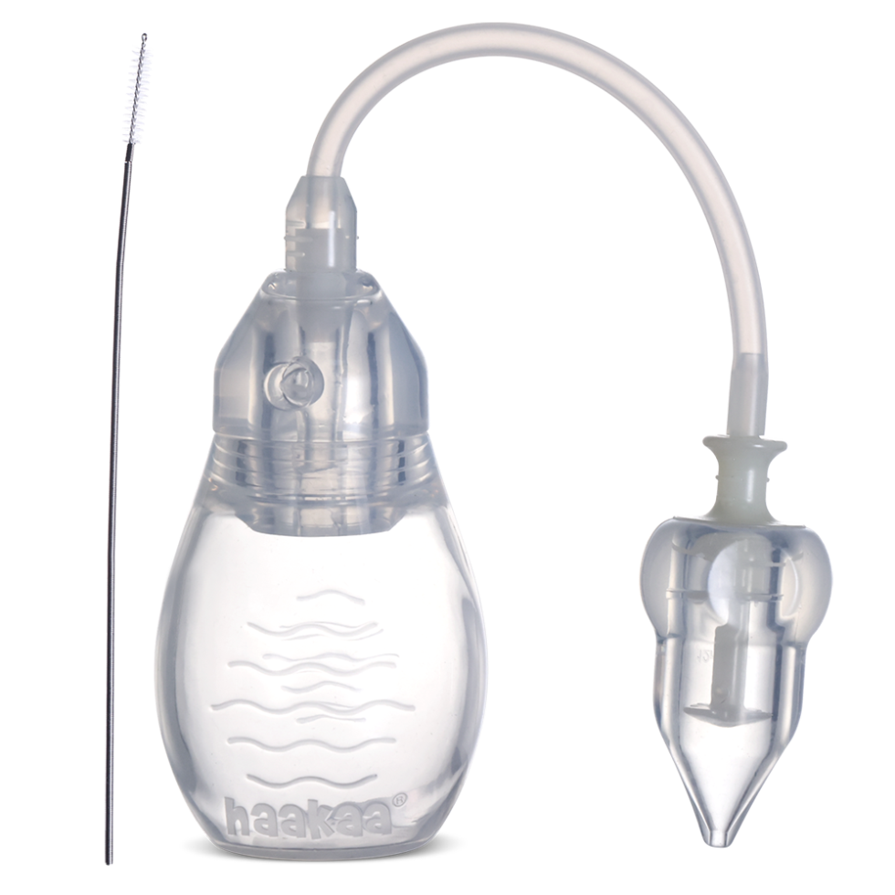 haakaa-schwanenhals-nasensauger-manuelle-absaughilfe-mit-silikonspitze-f-r-babys image 1