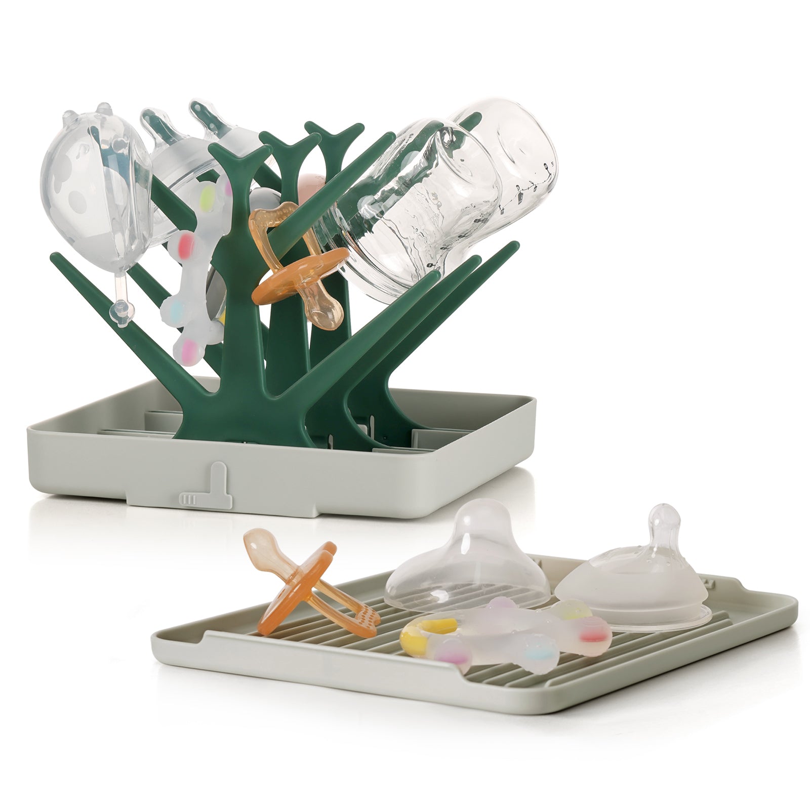 haakaa-easy-store-drying-tree-tray-set-mit-deckel-trockenst-nder-f-r-flaschen-sc image 2