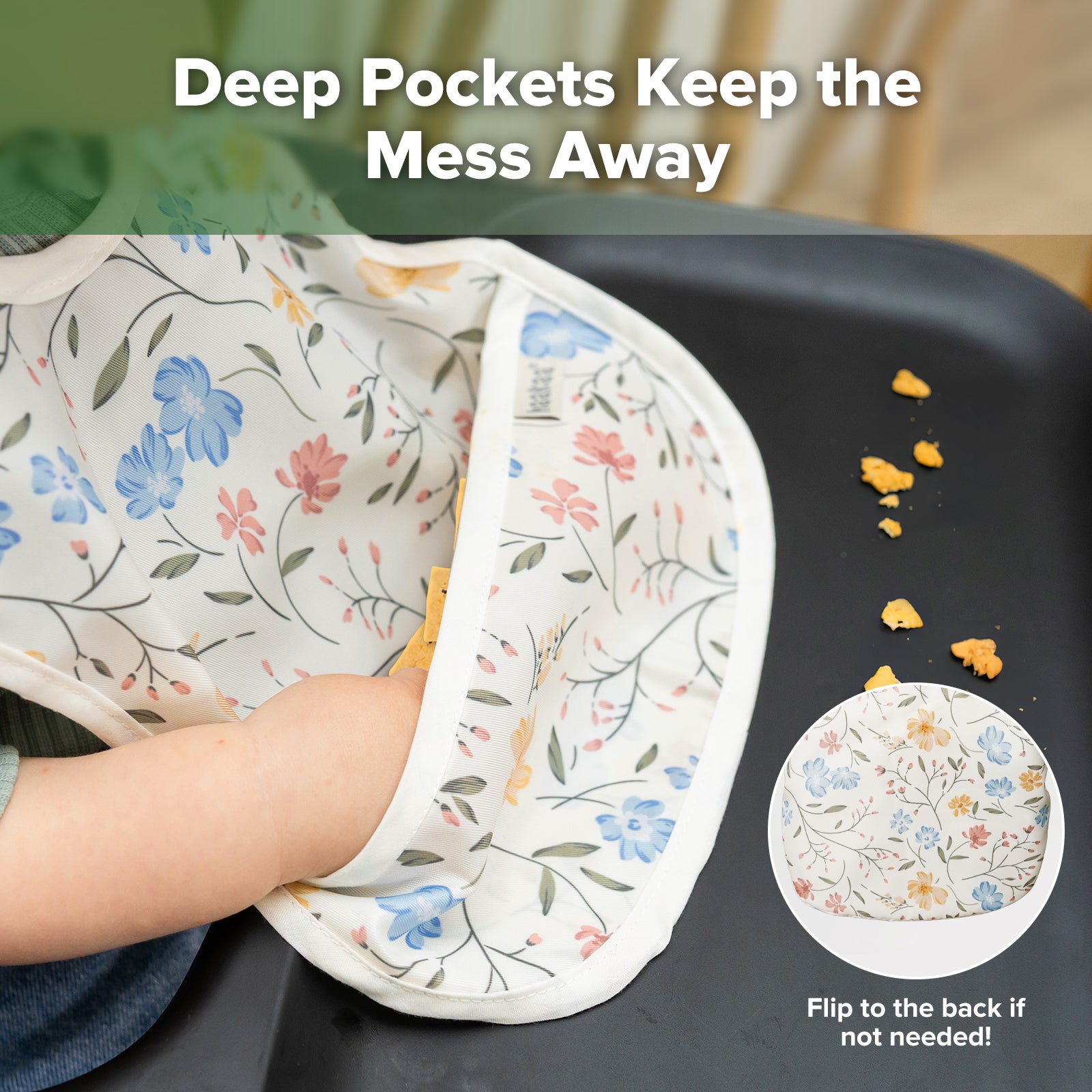 haakaa-easy-fold-baby-bib-2er-set-faltbares-wasserabweisendes-l-tzchen-mit-kr-me image 3