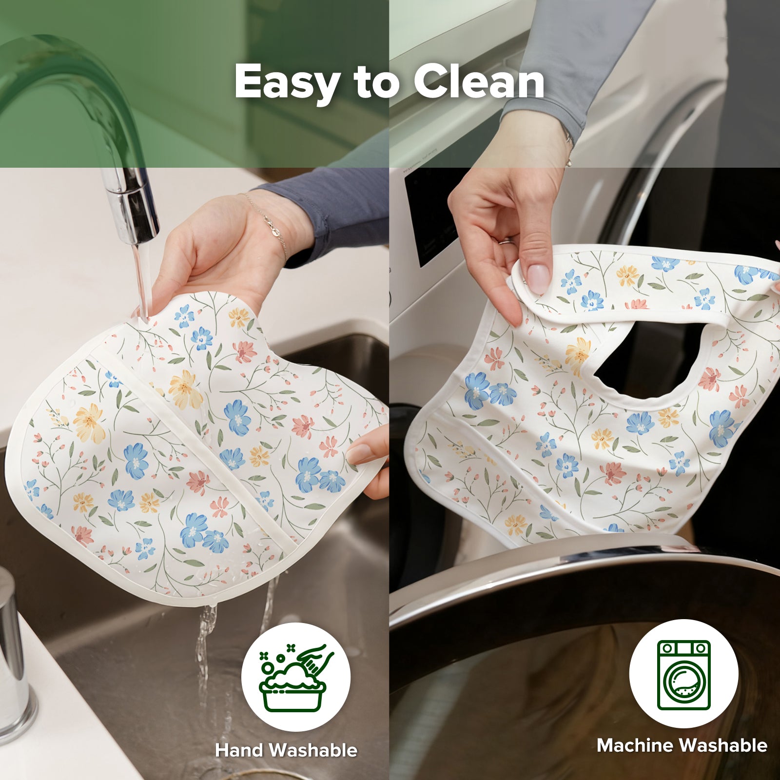 haakaa-easy-fold-baby-bib-2er-set-faltbares-wasserabweisendes-l-tzchen-mit-kr-me image 8