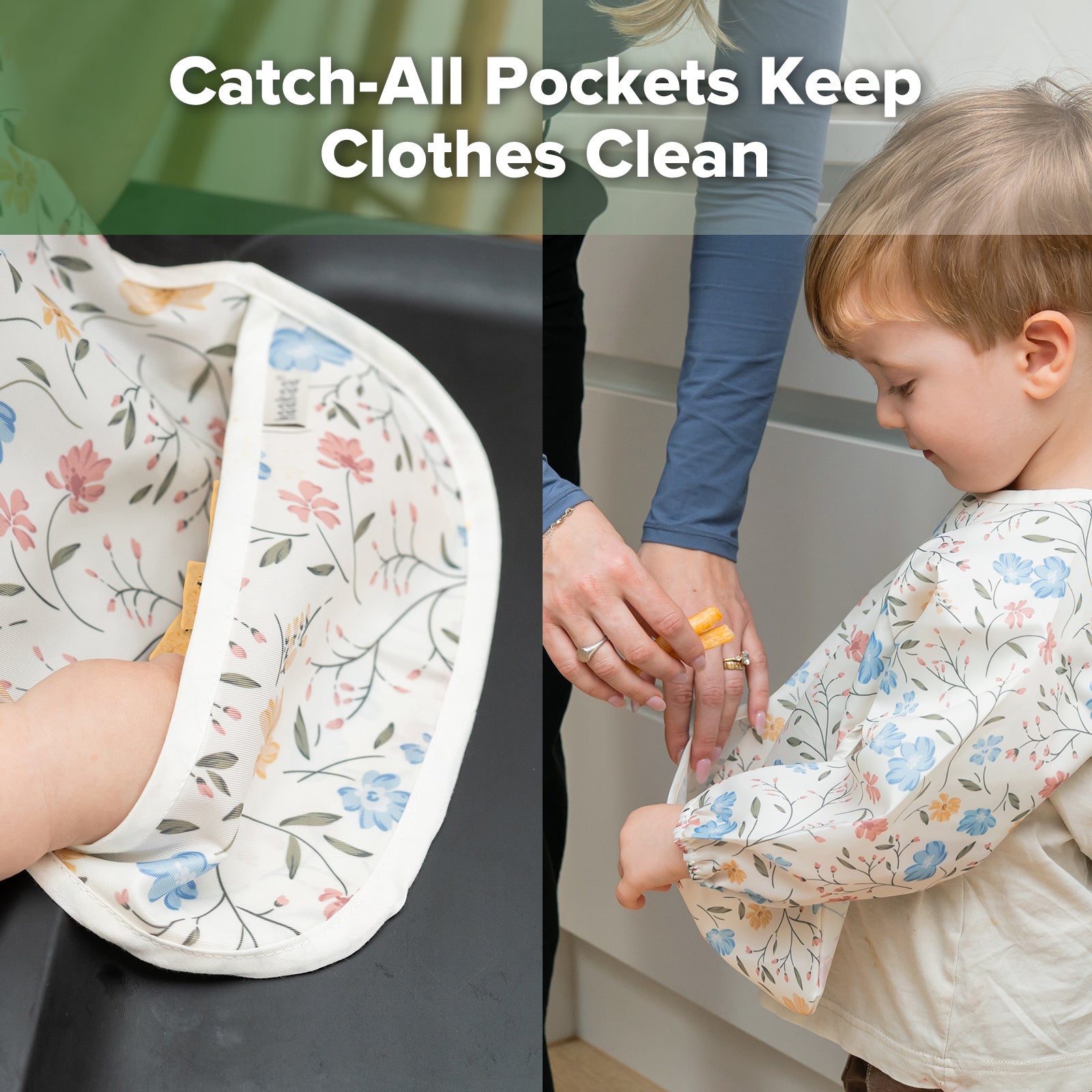 haakaa-mess-free-smock-bib-set-malerkittel-l-tzchen-set-mit-kr-melfangtasche image 6