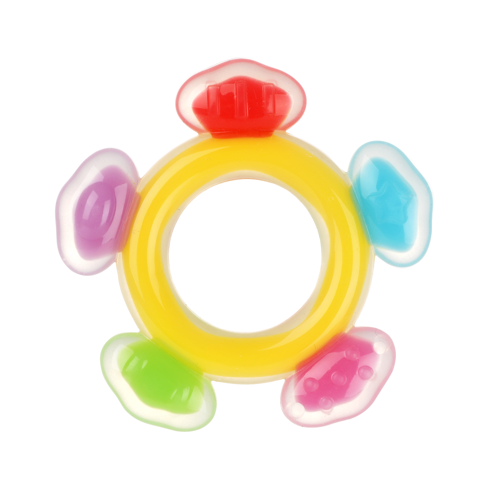 haakaa-silicone-ferris-wheel-teether-silikon-bei-ring-riesenrad-design-ca-7-9-cm image 1