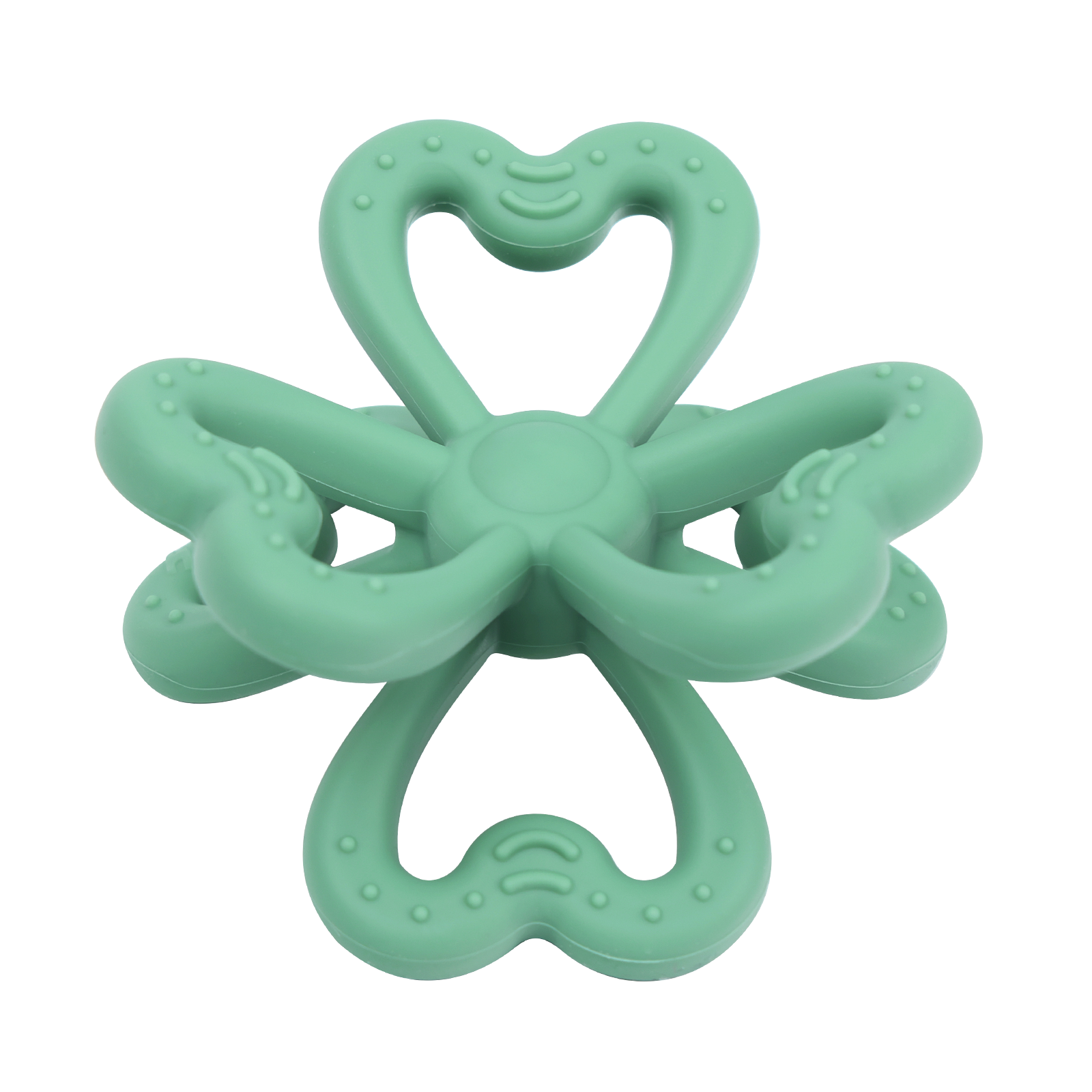 haakaa-silicone-clover-teether-klee-bei-ring-mit-6-bl-ttern-aus-100-lebensmittel image 1