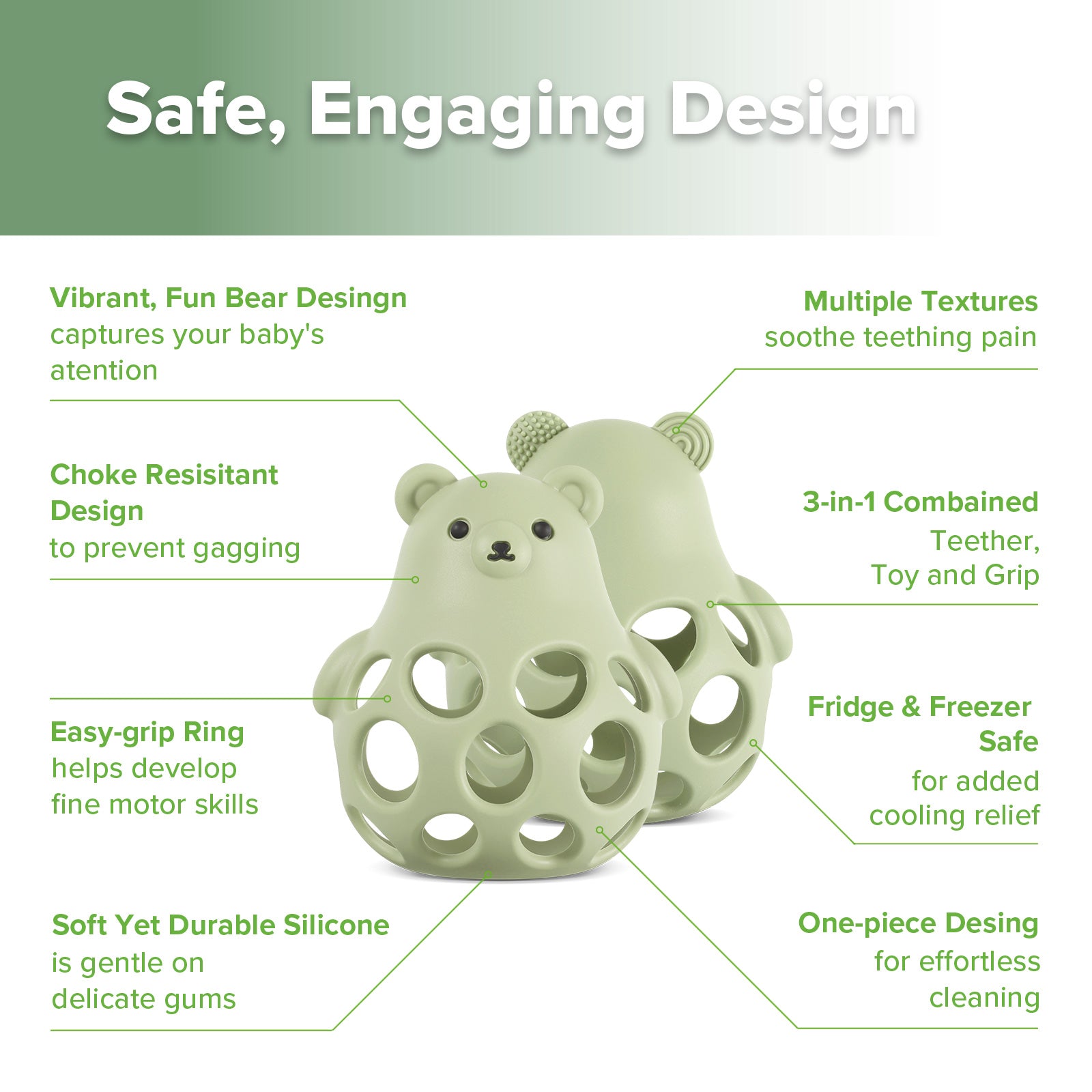 haakaa-silicone-bear-3-in-1-teether-silikon-bei-tier-b-r-als-bei-ring-spielzeug- image 2