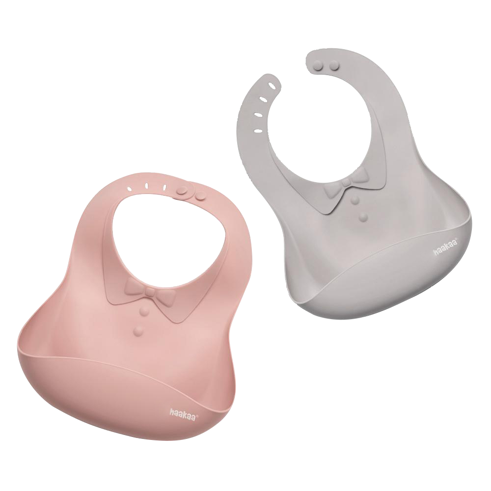 haakaa-silikon-baby-l-tzchen-mit-kr-meltasche-wasserdichtes-ess-l-tzchen-aus-100 image 1