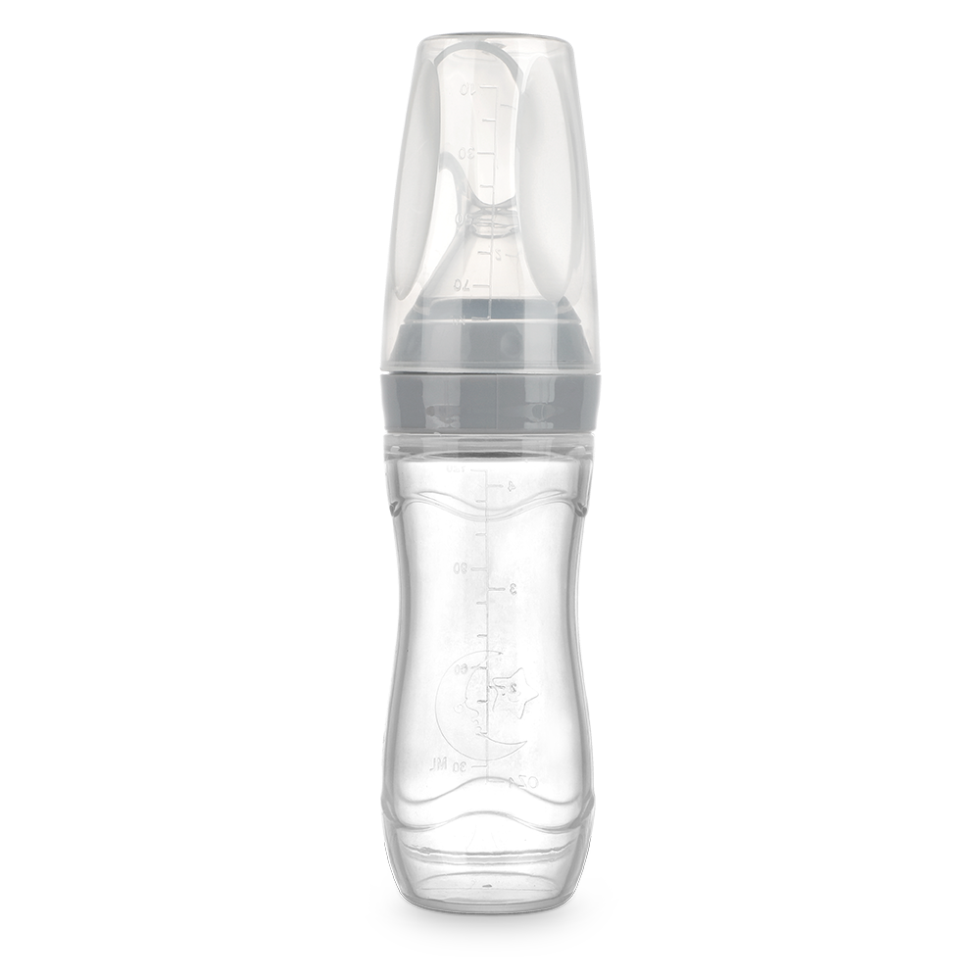 haakaa-silicone-baby-food-dispensing-spoon-120ml-silikon-futterl-ffel-mit-auslau image 1